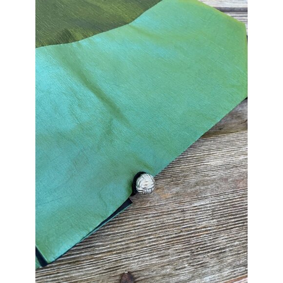 Vintage 1970s Asian Silk Place Mats With Chopsticks and Holder NOS - Picture 7 of 16